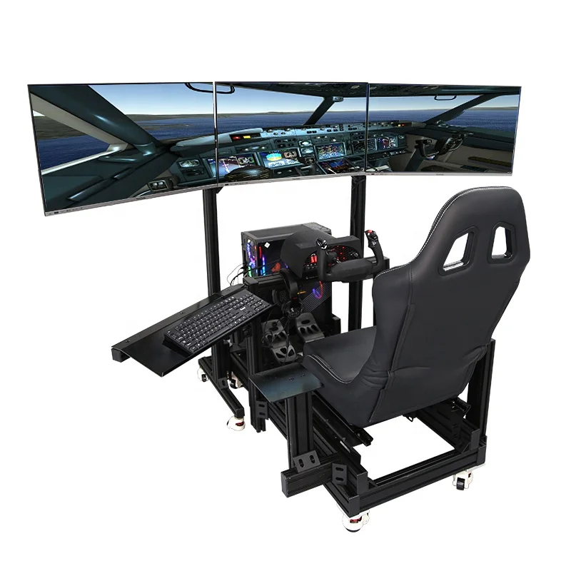 черные алюминиевые профили для Sim Racing Rig Прочный 4080 Алюминиевый Экструзионный симулятор полета в кабине самолета