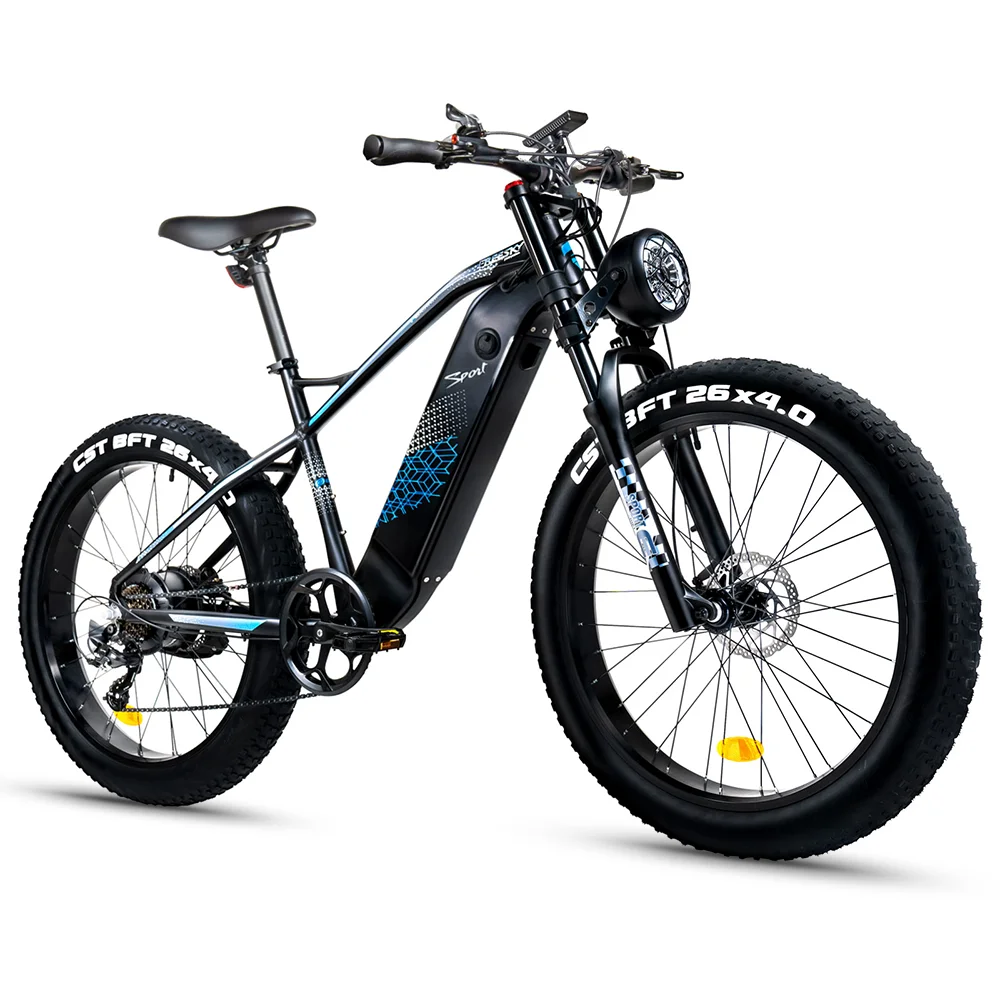 China Factory Hot Sale Disc V Brake 21 Speed 26 Inch for Adults Full Suspension Motor Cycle E-mtb Electric Mountain Bike