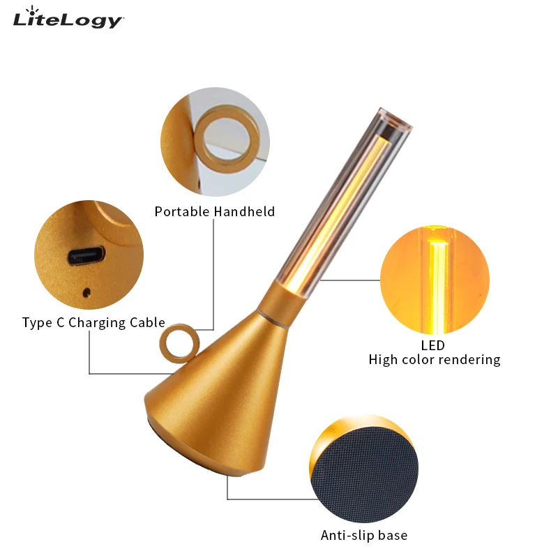 Minimalist Home Decor Luxury Vintage Led Usb Kerosene Desk Lamp Competitive Price Table Lamp For Restaurant Hotel