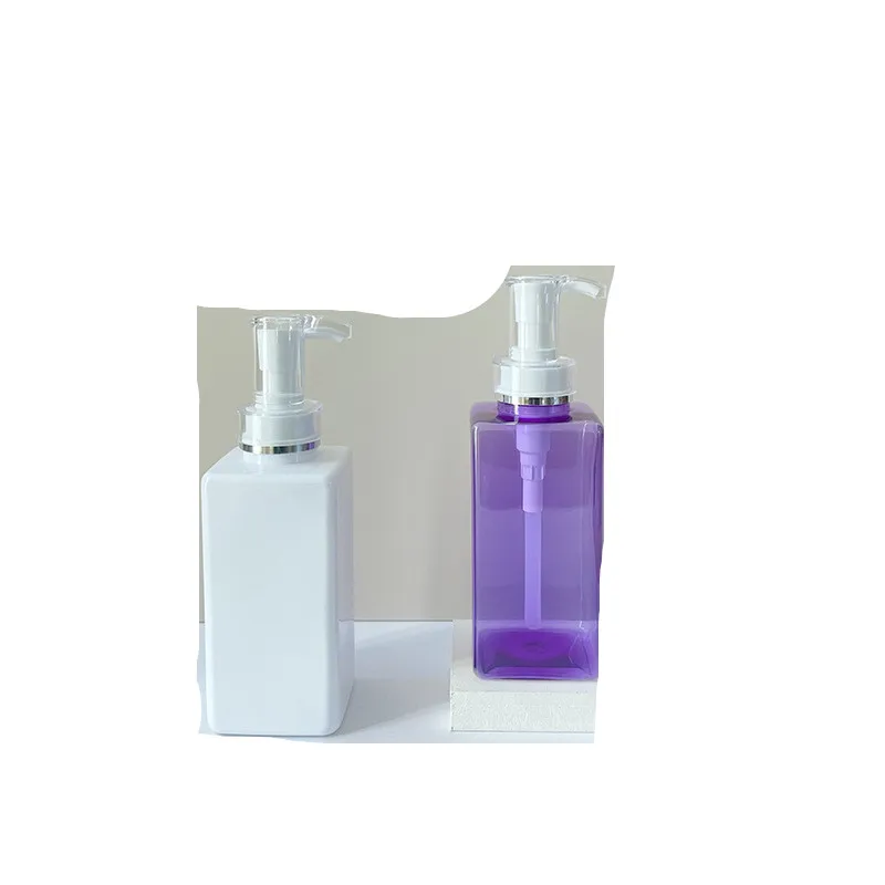 Custom plastic HDPE 500ml shampoo conditioner plastic bottles