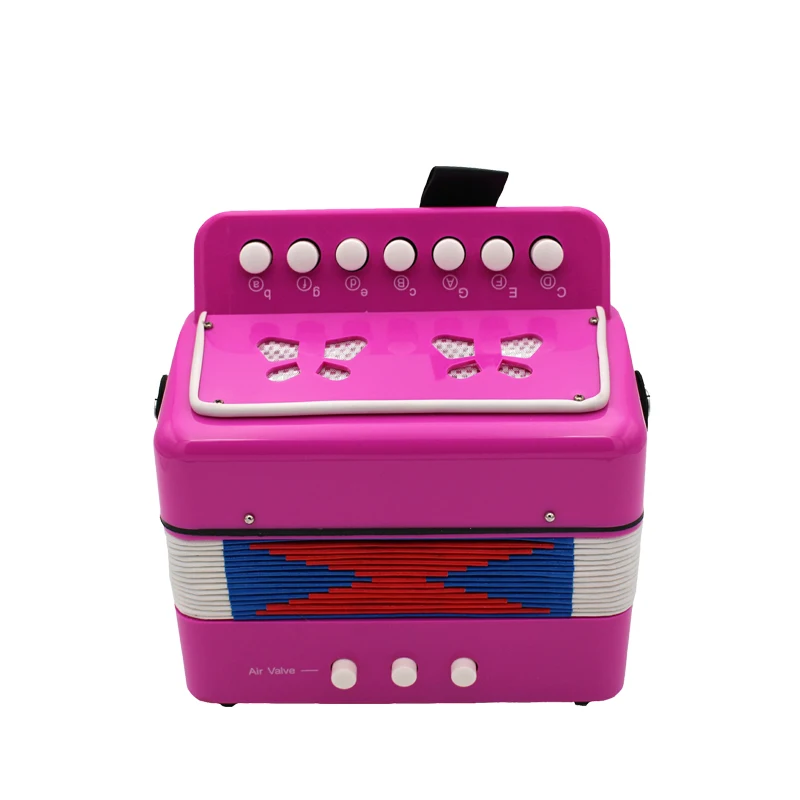 Мини 7 клавиш 2 Бас игрушка acordeon музыкальный инструмент кнопка