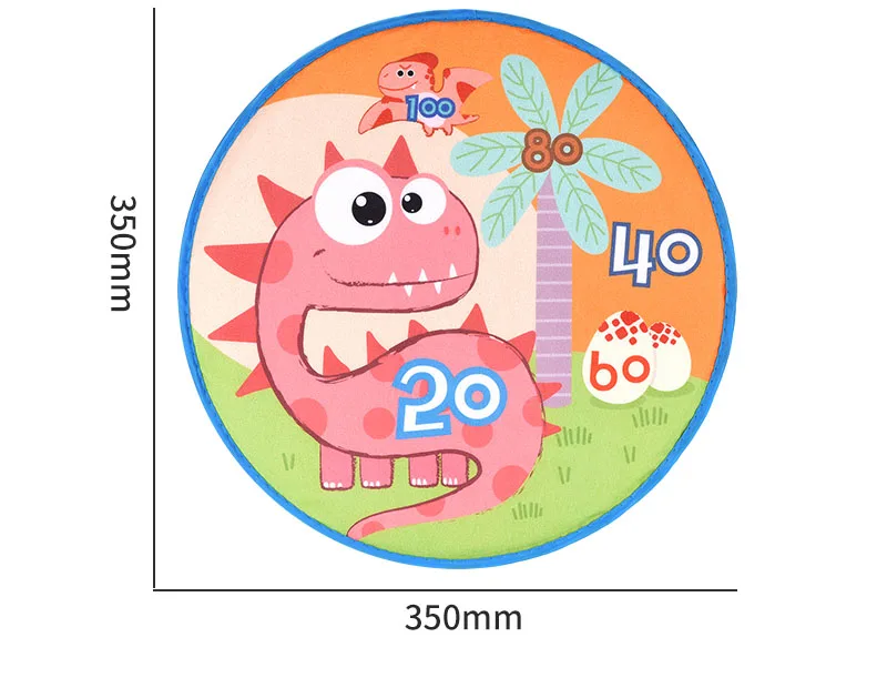 36CM Sticky Ball Dinosaur Dart Throwing Cloth Dart Target Set