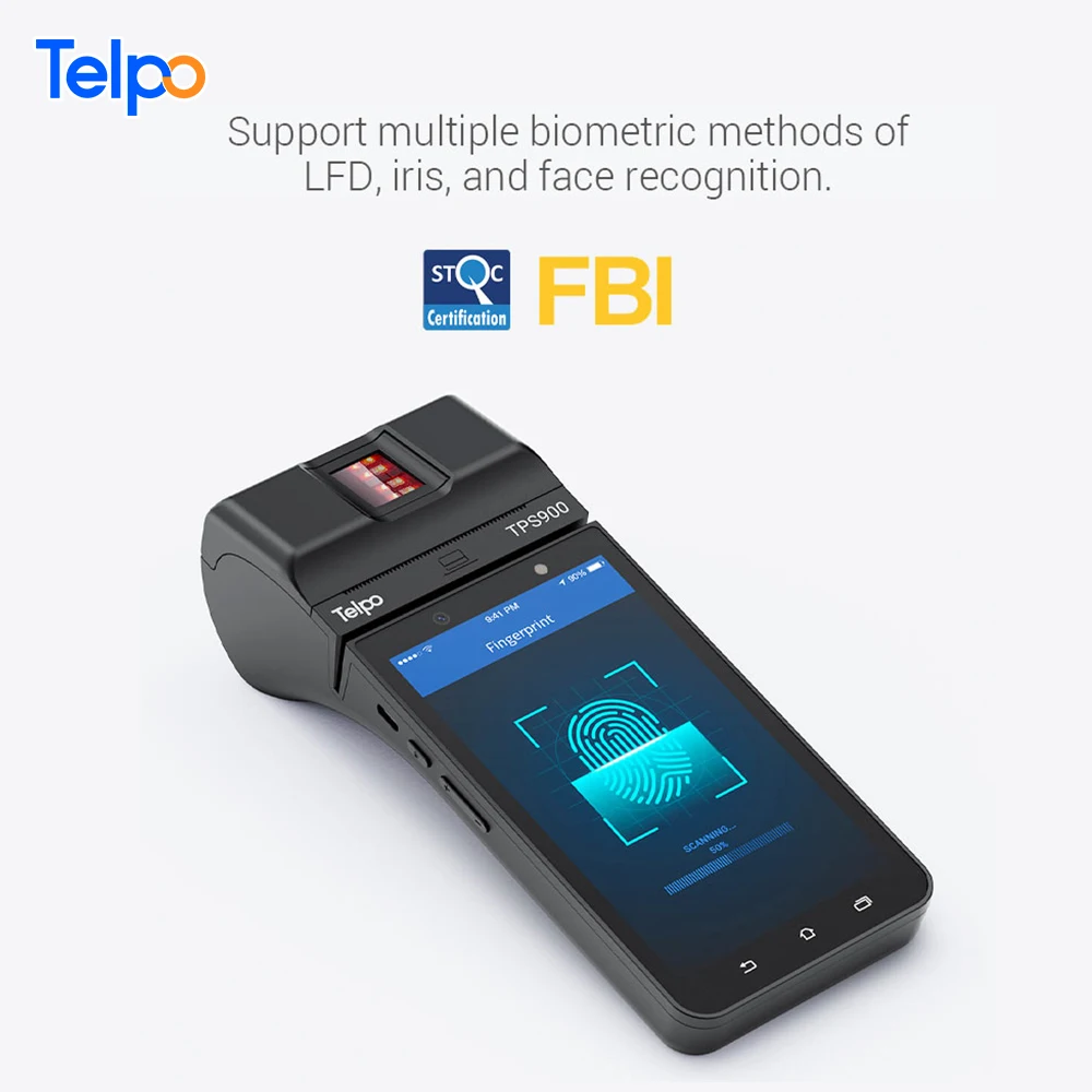 Telpo TPS900 Android Mobile Credit Card Reader POS with Printer