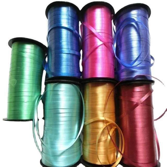 5mm crimped plastic curling balloon ribbon