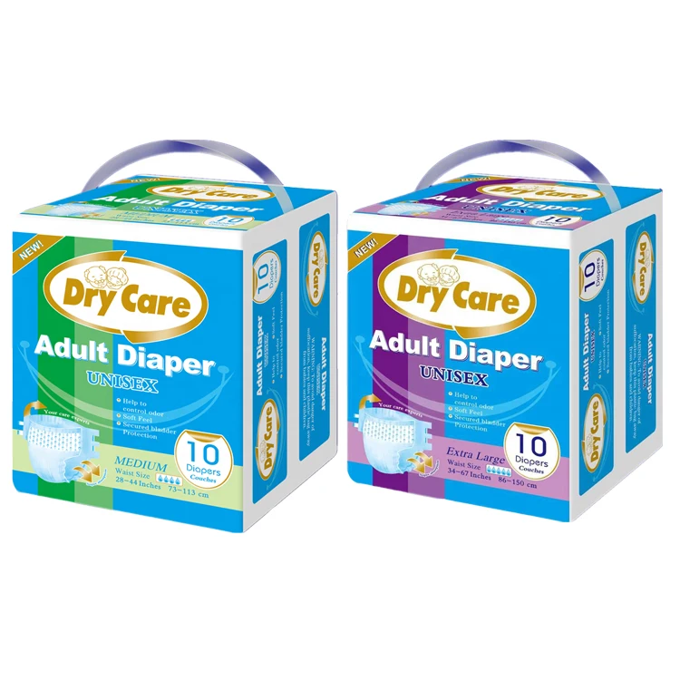 Adult Products Hot Sale Non Woven Fabric Colored Disposable Adult Diaper Ultra Thick Fluff Pulp Cheap Price Adult Diaper In Bulk