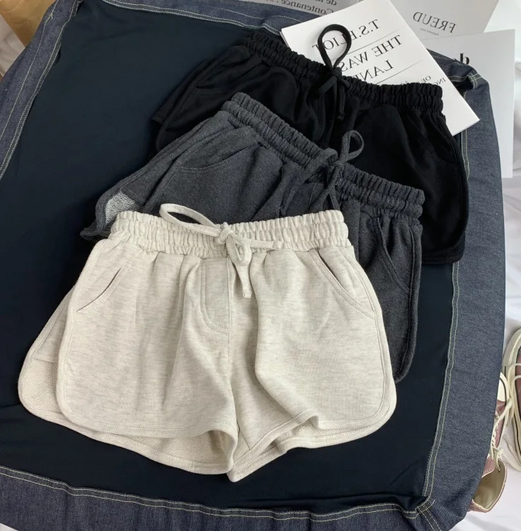 Wholesale Women Custom Cotton Blank Gym Jogger Sweat Shorts