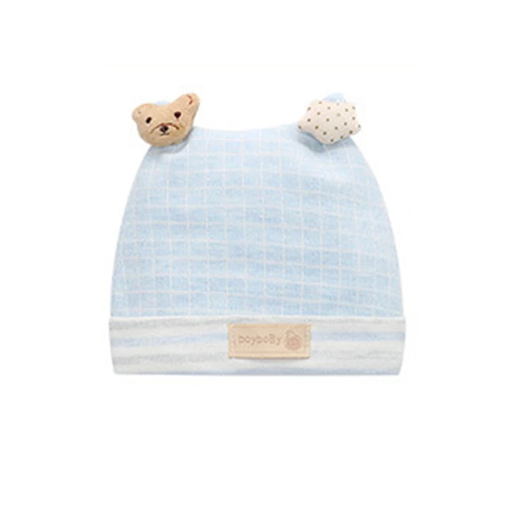 Lovely Winter Spring and Autumn  Infant Beanies 100% Cotton Unisex Knitted Animal Shape Double Layer Hat