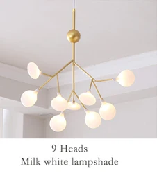 Скандинавская молочно-белая акриловая лампа с абажуром, белая, теплая белая люстра для гостиной, спальни, подвесной светильник