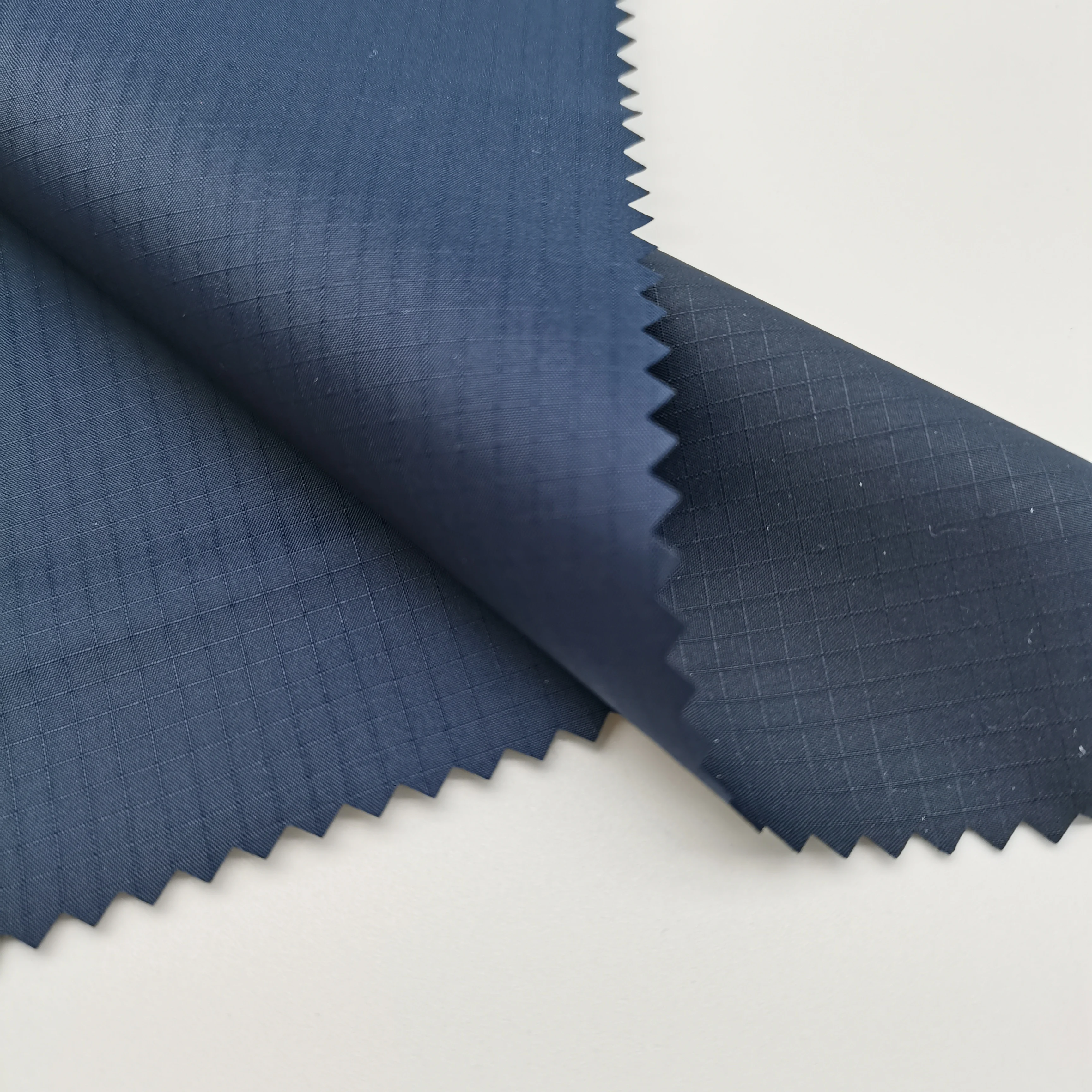 100% Recycled Polyester Ribstop polyester taffeta fabric