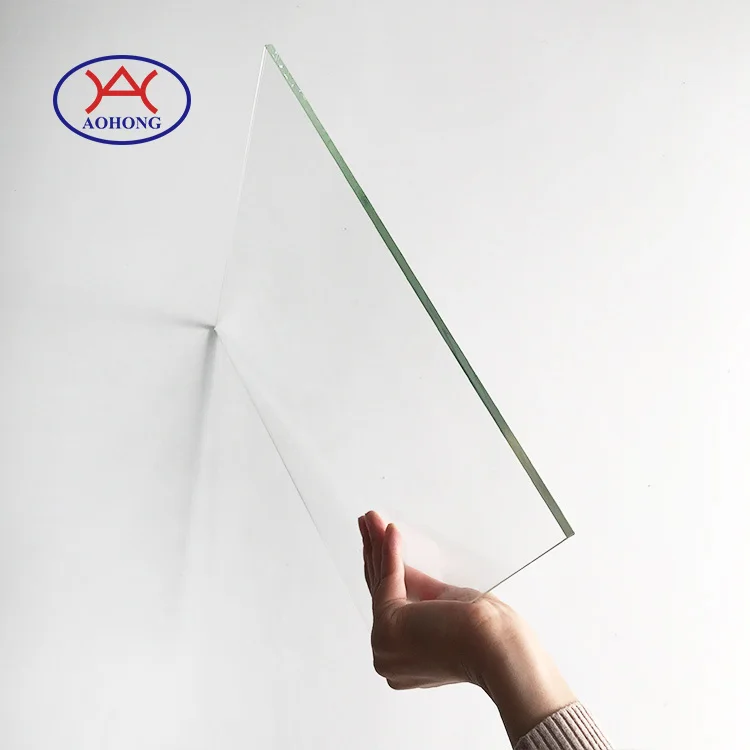  High temperature resistant customized shape transparent borosilicate float glass disc for