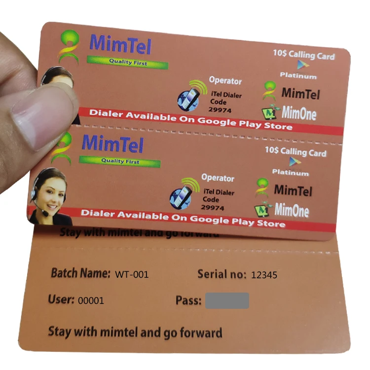 
Hot products top 20 printing manufacturer scratch prepaid calling card 