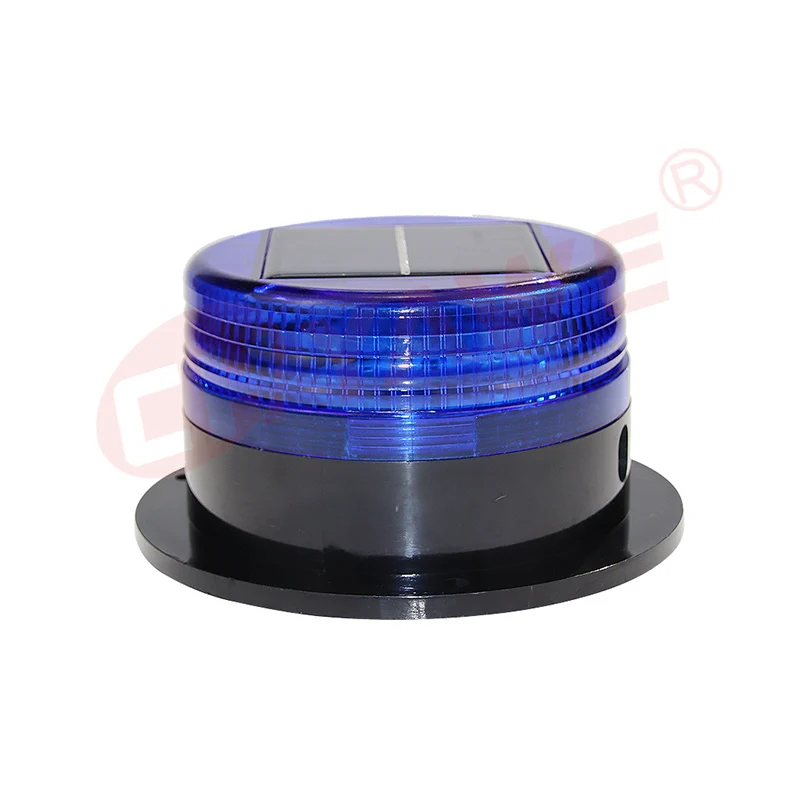 Solar Magnetic LED Traffic Emergency Strobe Beacon Warning Light Solar Powered Flashing Light