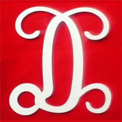 monogram font ornament MDF letter M