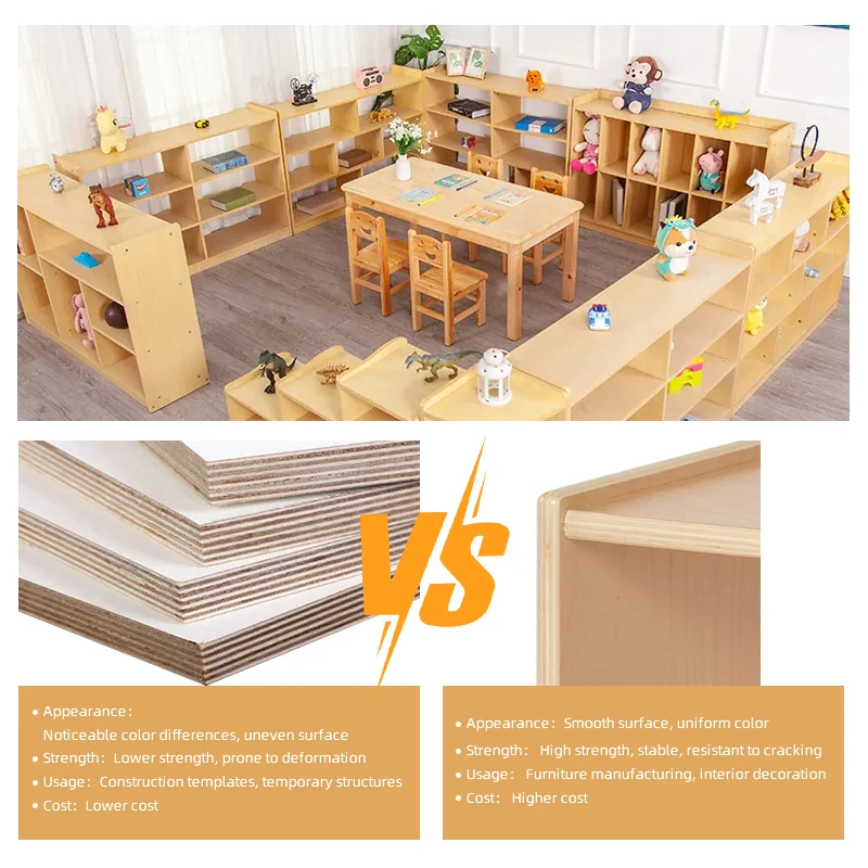 Montessori Daycare Childcare Center Plastics Table Chair Set Kindergarten Nursery Wooden Preschool Colorful Classroom Furniture