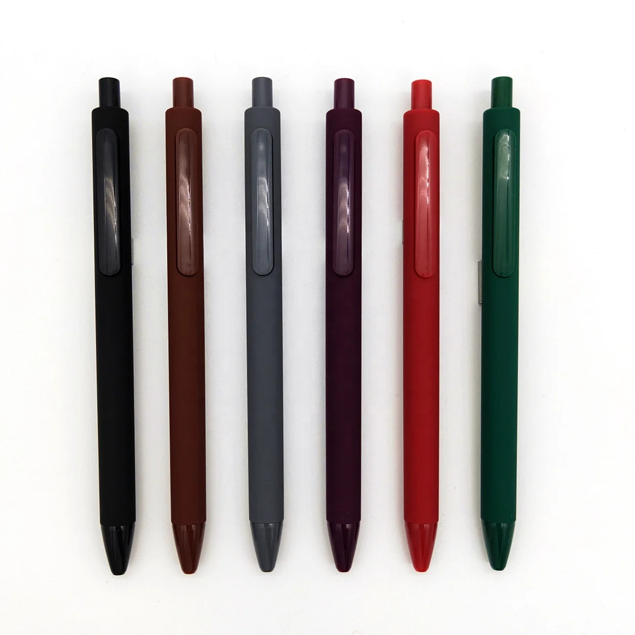 school pens whole plastic classical brown gray color pense customised retro pens sublimation personalized pens ball point