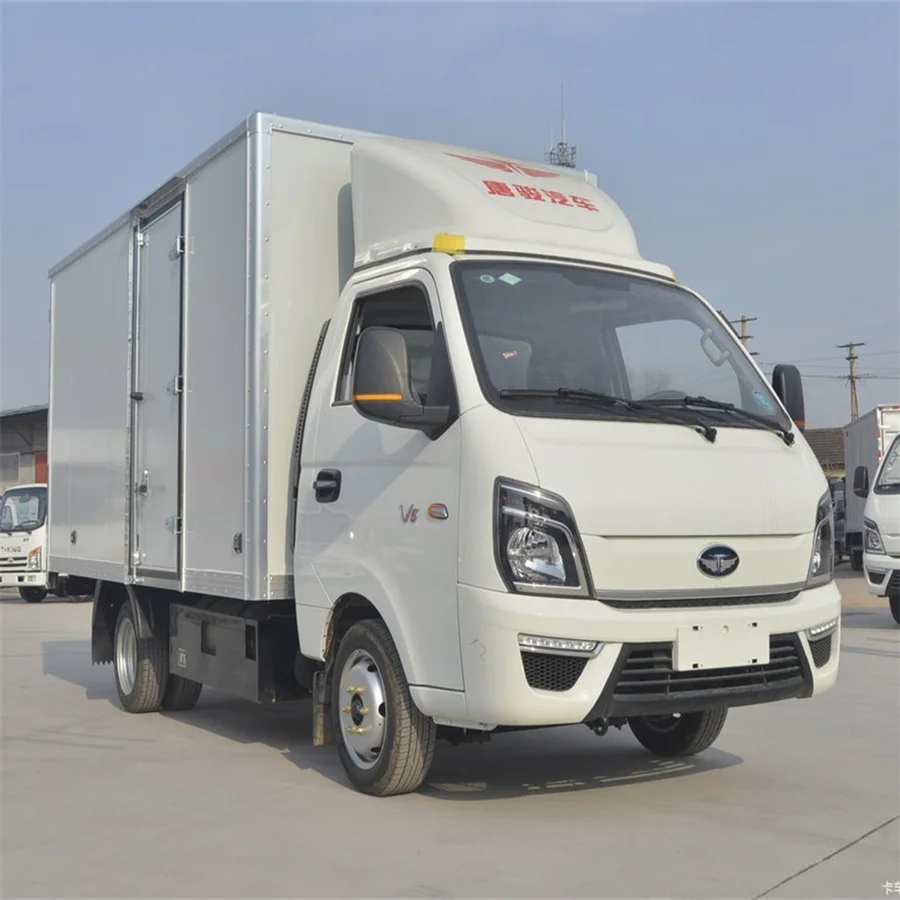 CNG and asoline dual fuel T-KING 2 ton refrigerated van 3.95M freezer vehicles refrigerator car chill car Cold box  truck