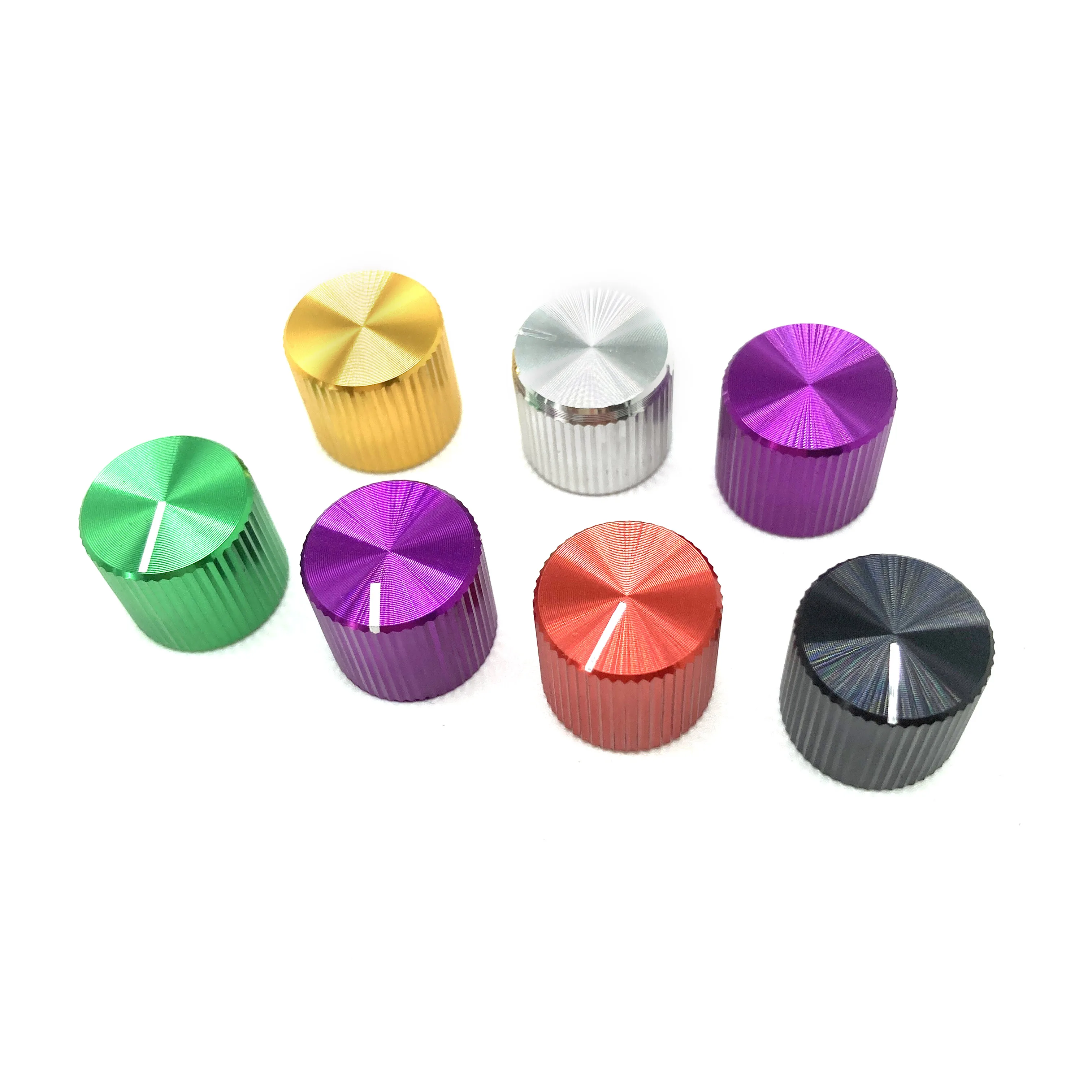 Factory Price Colorful Aluminium Knurled knob Amplifier Knobs Volume Knobs for Amplifier