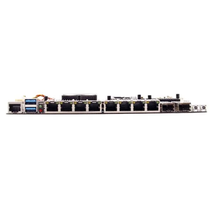Intel skylake 3855u 8 LAN firewall motherboard with 2 SFP  for network security router