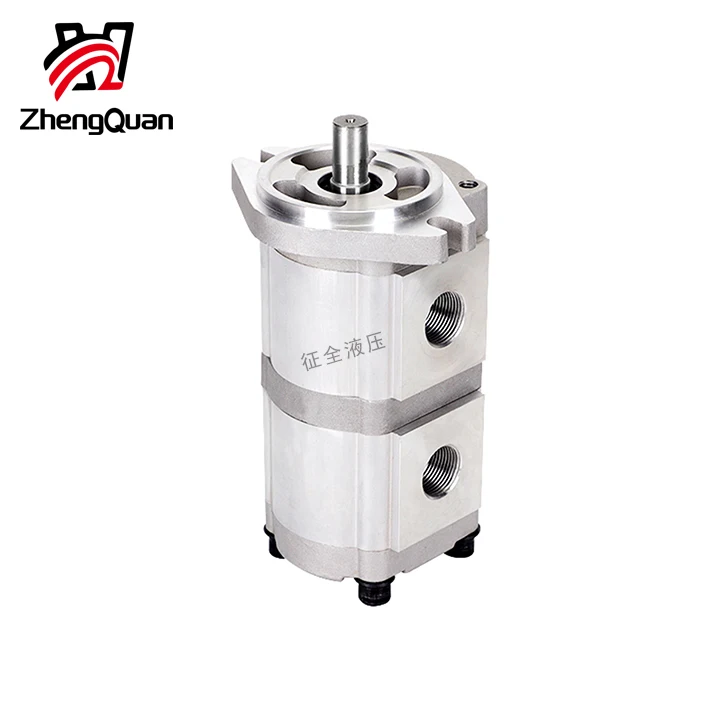 Zhengquan HGP-33A-F6/6R double gear pump hydraulic high pressure oil pump is used for power plant and small hydraulic system