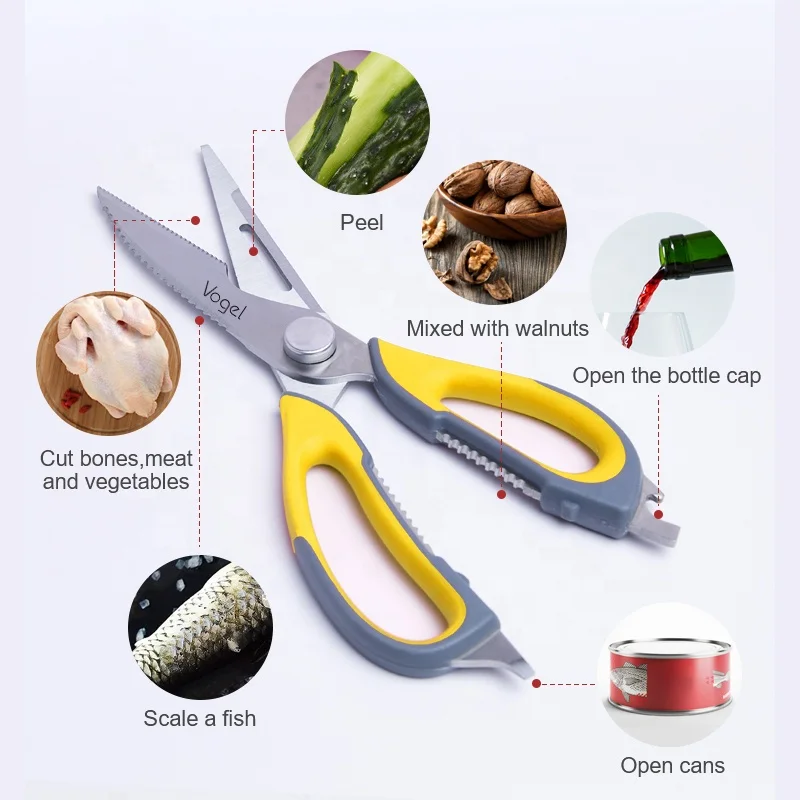 Высококачественные многофункциональные сверхмощные кухонные ножницы, Многофункциональные кухонные ножницы