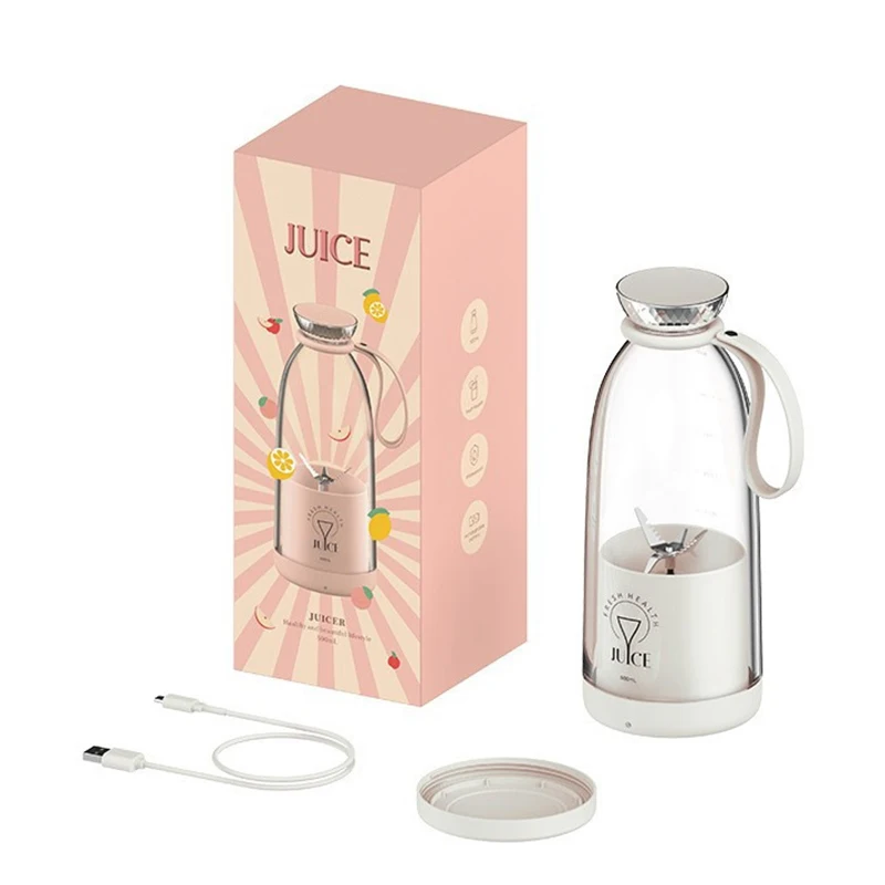 Usb Rechargeable Electric Fruit Juice Mixer Portable Fresh Juice Blender Powerful Travel Mixer