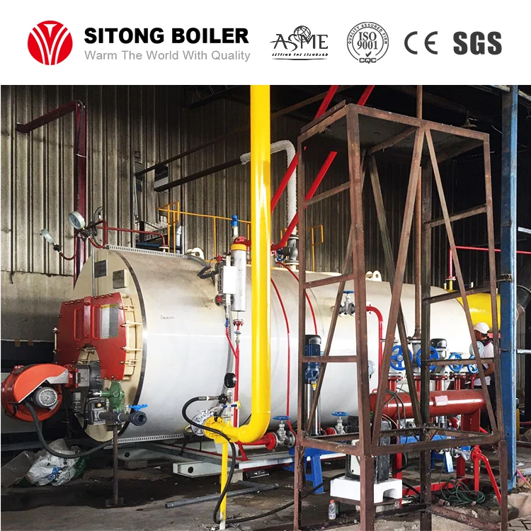 WNS Series Industrial 6000 kg/h Gas Steam Boiler for Milk Processing Plant