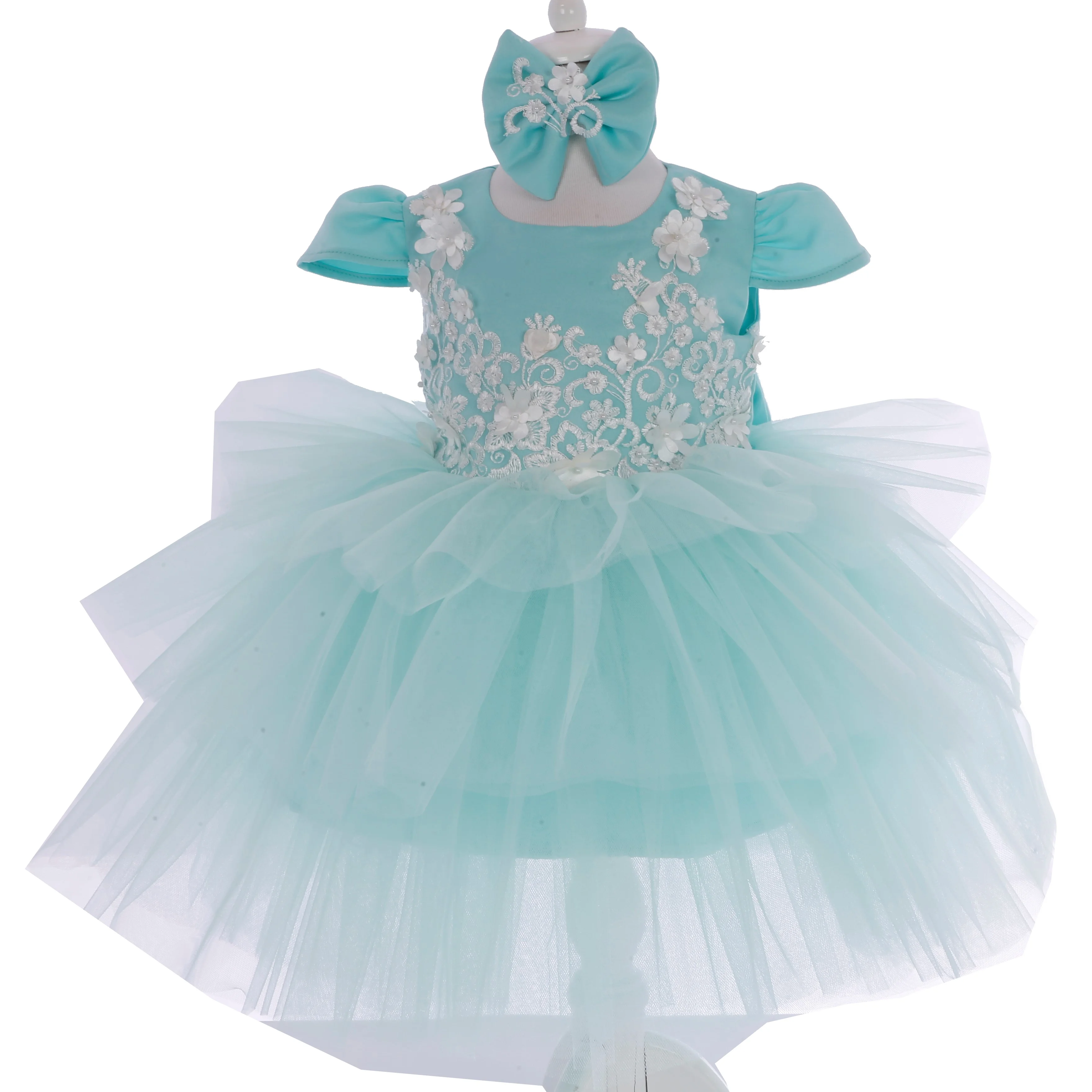 Wedding Girls Dresses Party Clothes Birthday Custom High Quality Clothing Summer Modern Luxury Beautiful Design Girls Baby Dress