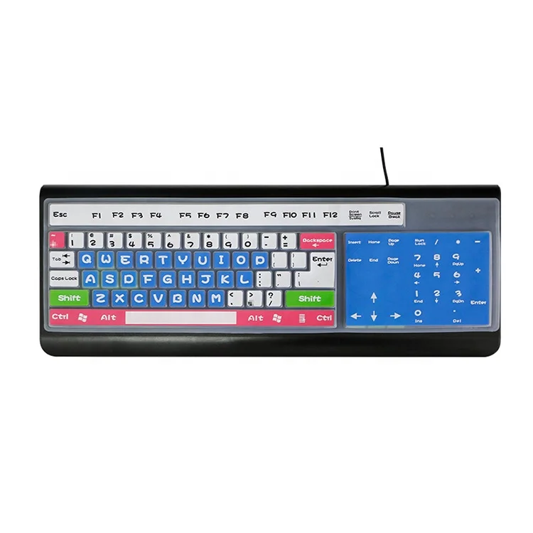 OEM ODM 13.3CM X 44.5CM silicone tablets with keyboard and pen and cover in one box cubiertas de teclado keyboard covers
