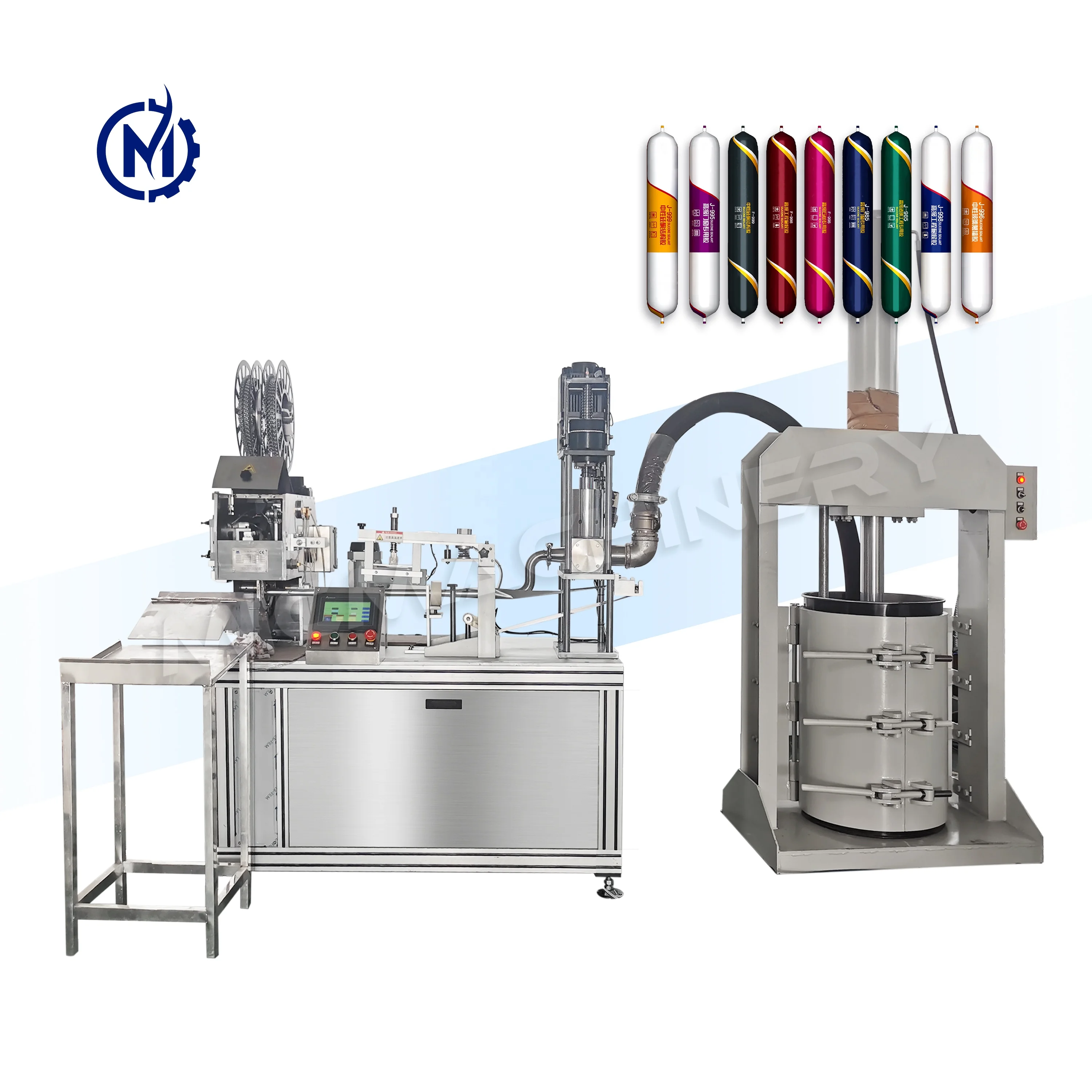 Automatic Soft Packing Viscosity Adhesive MS Sealant Sausage Silicone Filling Machine