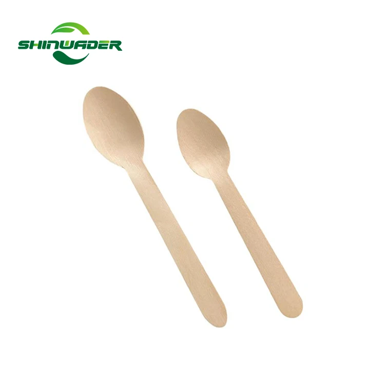 Factory Price Disposable Wooden Spoon Fork Knife Biodegradable Wood Tableware Cutlery Set for Camping Hotel Edible