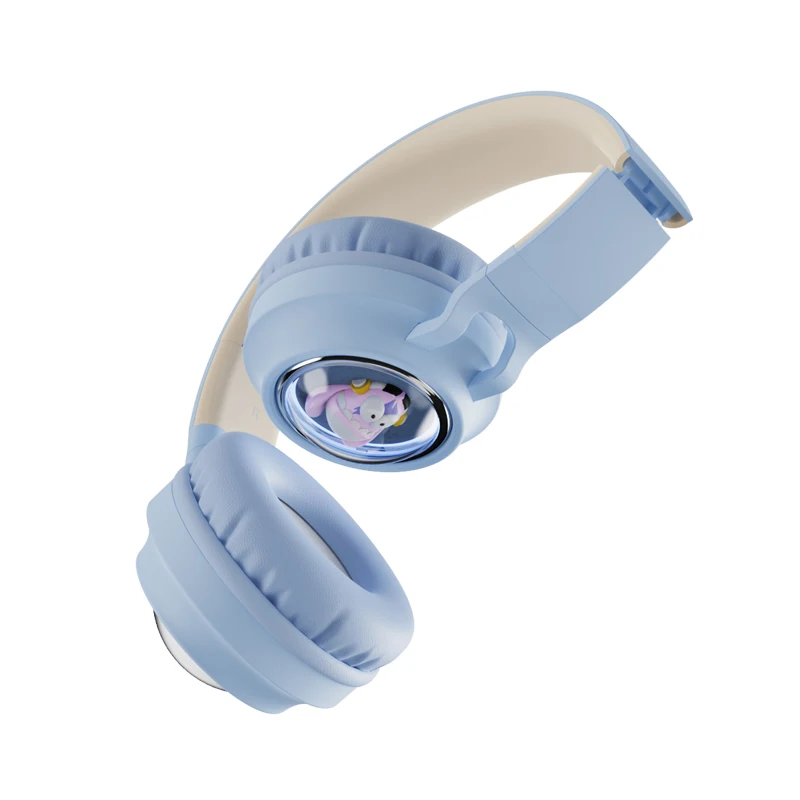 Wander BOBO Q1 Wireless BT Overhead Headset Super Bass On the Ear Headband TF FM Radio AUX With Mic Soft Headset For Girls Kids