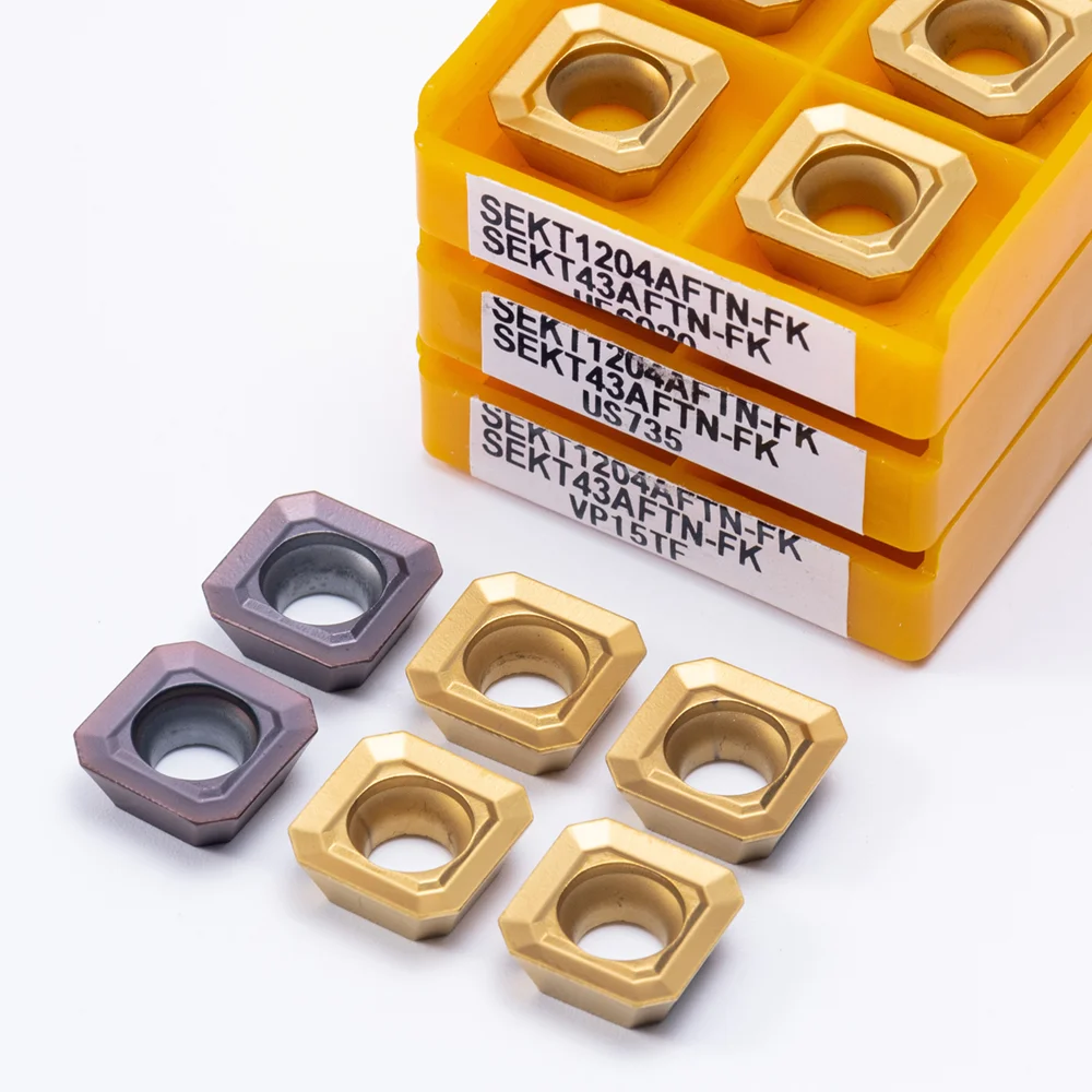 SEKT1204 AFTN VP15TF UE6020 US735 высококачественные твердосплавные фрезерные инструменты режущие с ЧПУ сменные детали для токарного станка SEKT