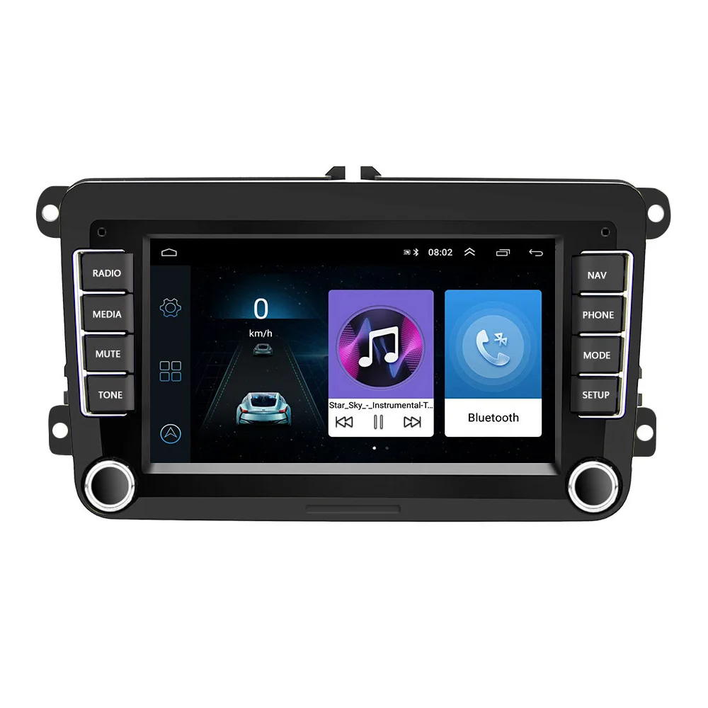 7 Inch Touch Screen Android 13 Stereo Car Radio Head Unit For Volkswagen VW Passat Polo Golf Beetle Touran