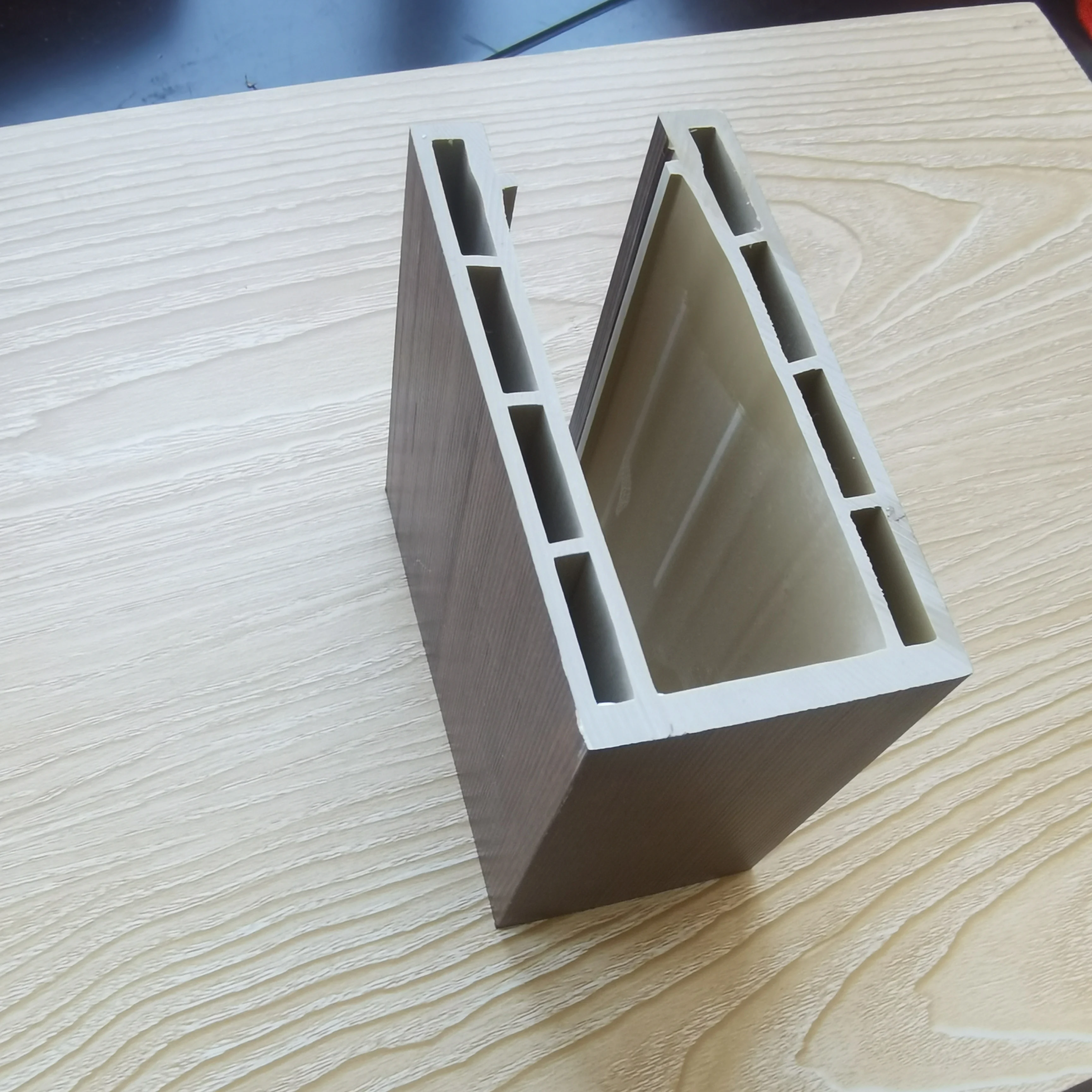 16-25cm easy installation big size portable wood plastic composite WPC door leaf and window frame for project