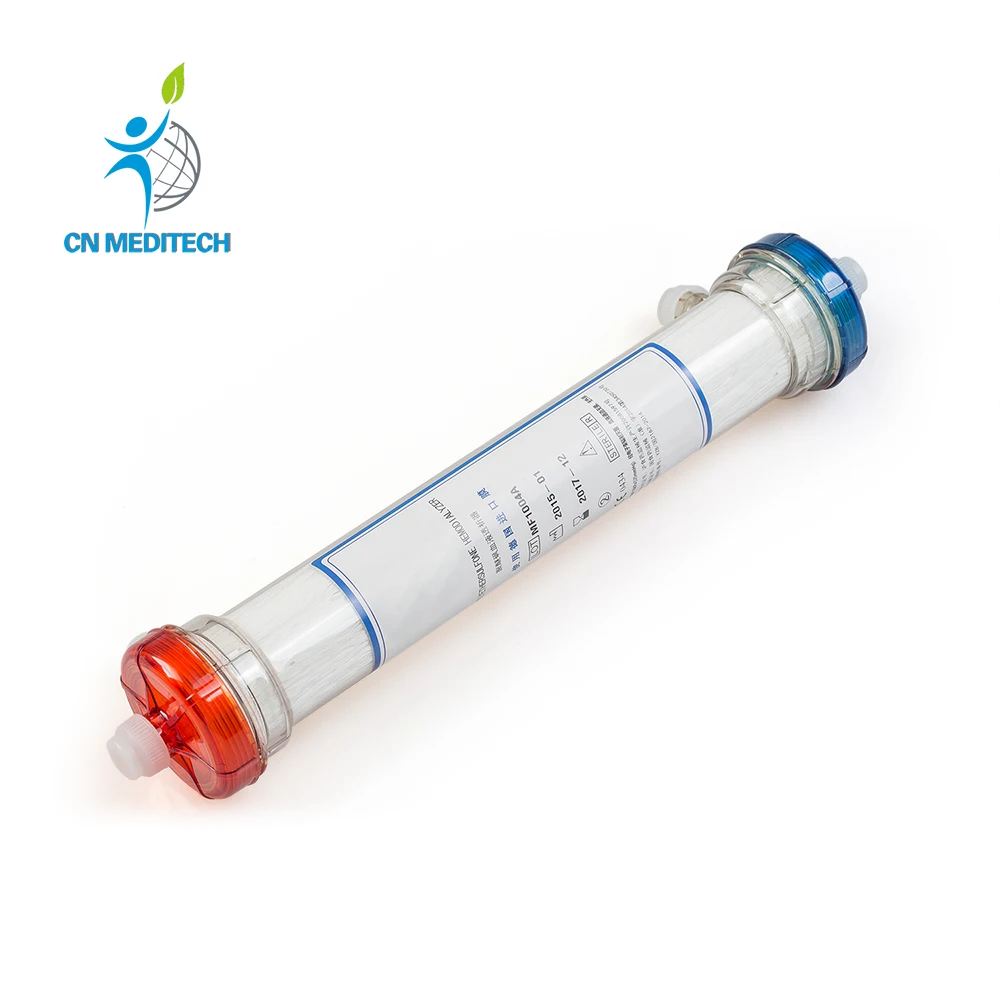 High Flux Blood Dialyzer Disposable Polyethersulfone Hemodialysis Dialyzer