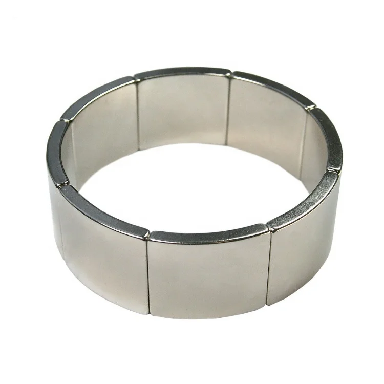 Water Pump Stator Starter Motor Generator Arc Permanent Rare Earth Magnet Neodymium For Low RPM