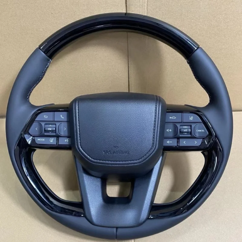 Car Accessories Custom Leather Steering Wheel For Toyota Hilux Revo LC 70 79 Land Cruiser Pick Up Fortuner  2017-2021