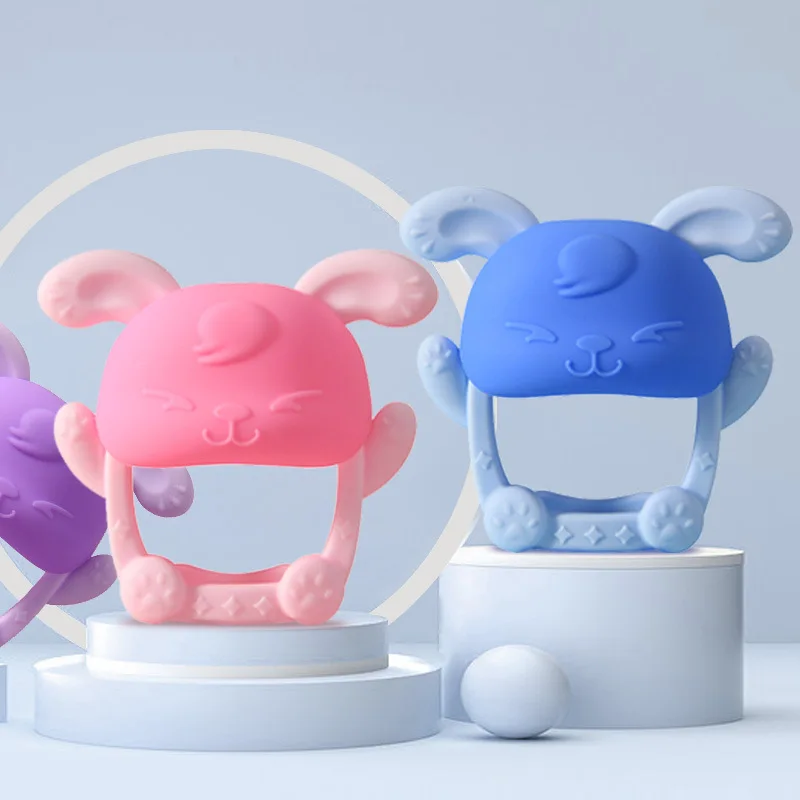 Sucking Needs Food Grade Silicone Baby Infant Soothing Teether Teething Pain Relief Teething Toy