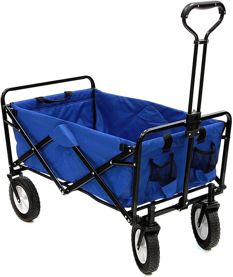 High Quality Customized Outdoor Camping Wagon Carts Collapsible Folding  Garden&Beach Tools Carts Utility Wagon Carts Trolley