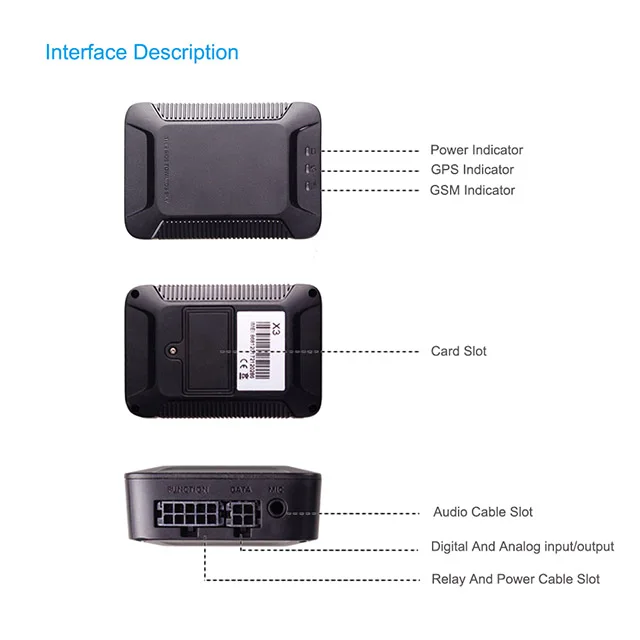 Original concox jimi car GT810 X3 gps tracker with engine stop and two way communication and fuel sensor monitor