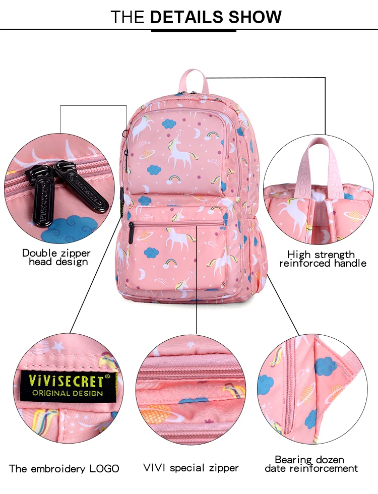 Newest printed polyester fanny kids backpack cartoon children backpacks custom printed school bags