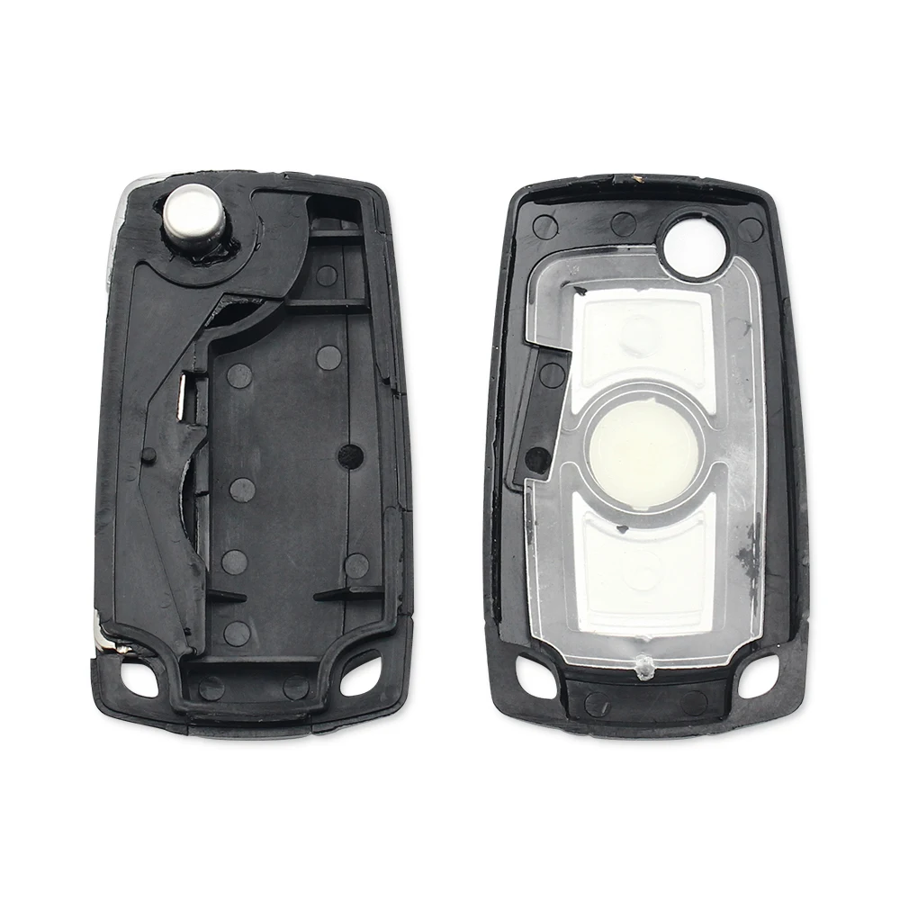 KEYYOU Filp Car Key Case DIY for BMW EWS 1/3/5/7 Series X3 X5 Z3 Z4 Modified Keyless Entry Remote Shell Case With HU58 Blade