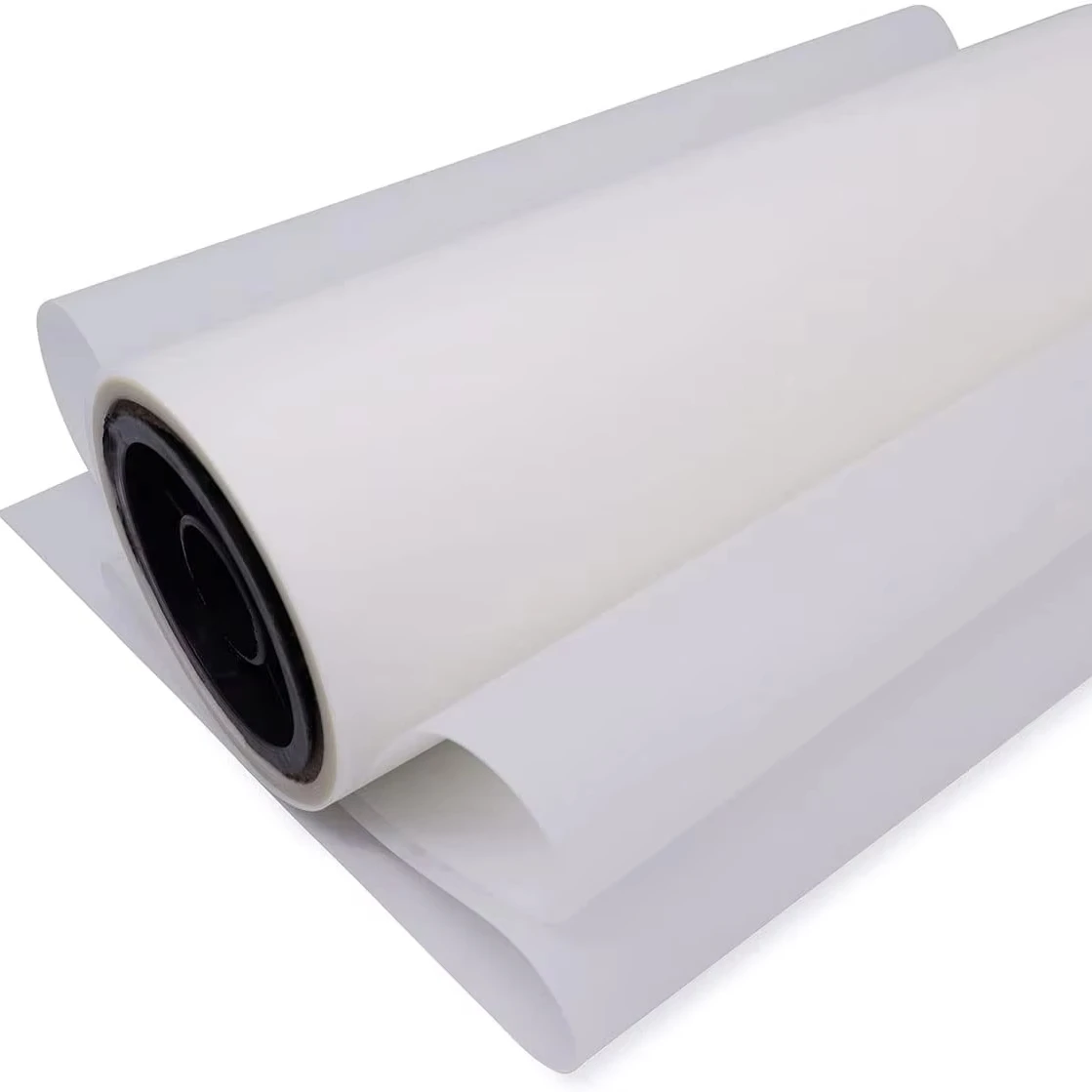 Wholesale second peeling double side 75um 60cm*100m dtf heat transfer film for DTF printer
