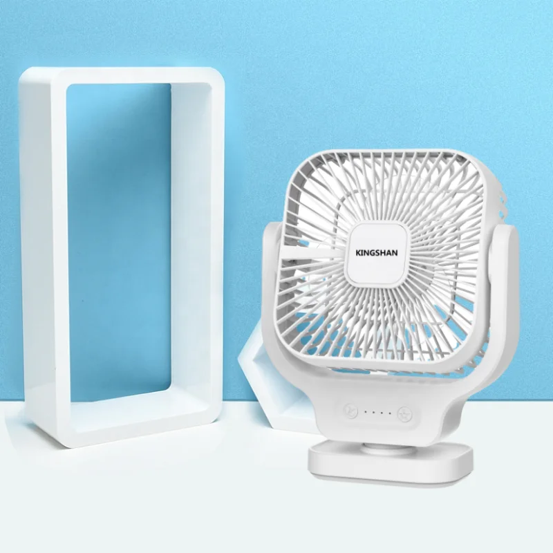 Tabletop 8 Inches Type-C Charging Mini Portable Table Desk Fan Office White Desktop fan