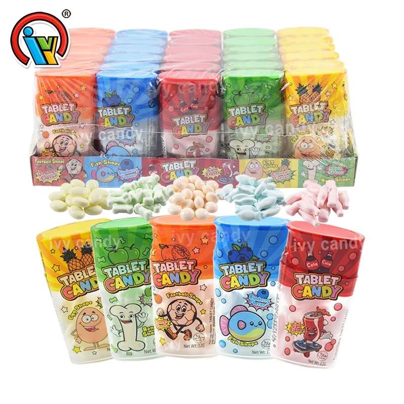 Factory wholesale customized bracelet tablet pressed candy with popping candy