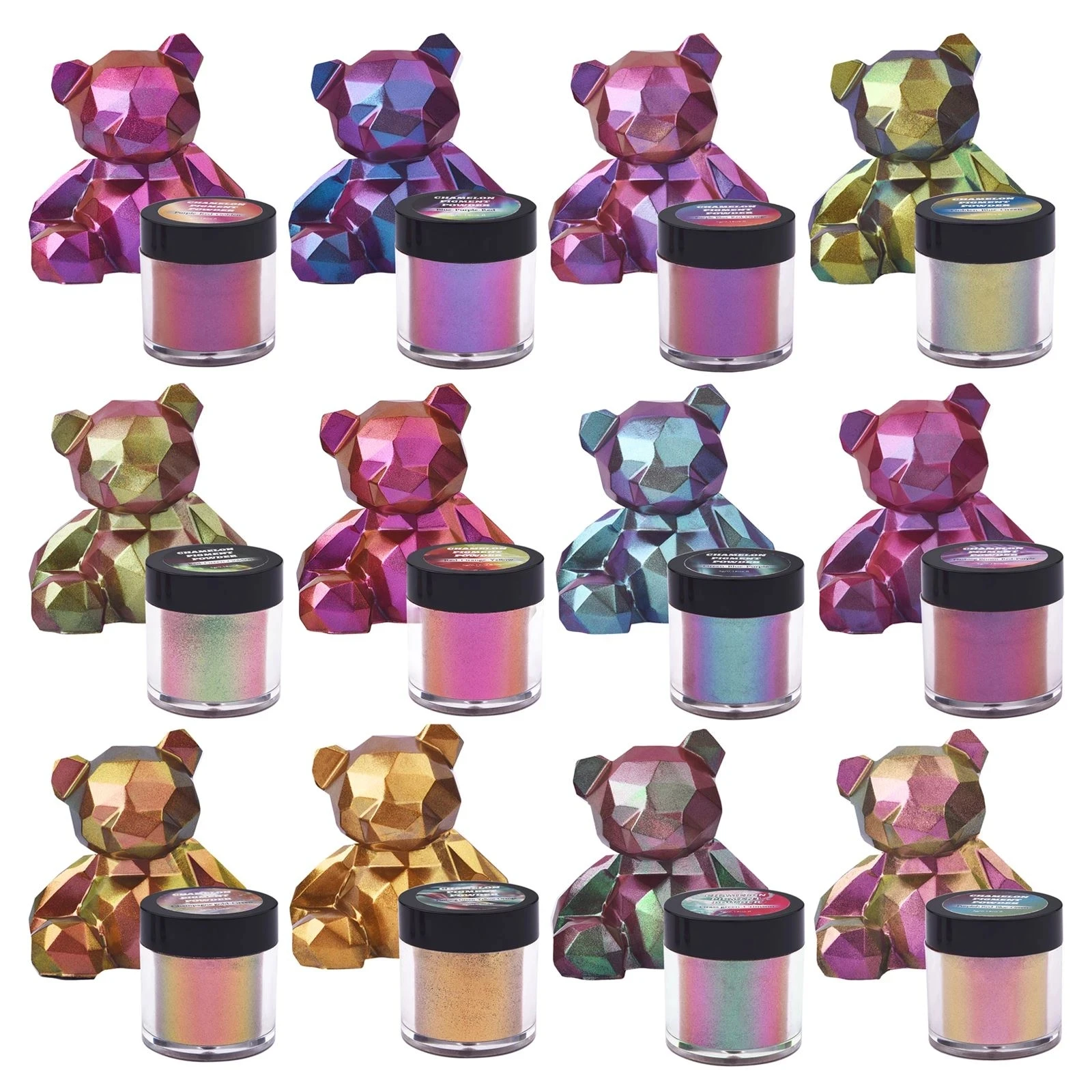 Pigments Manufacturers Chameleon Powder Paint for Cars Mica Powder Cosmetic Grade