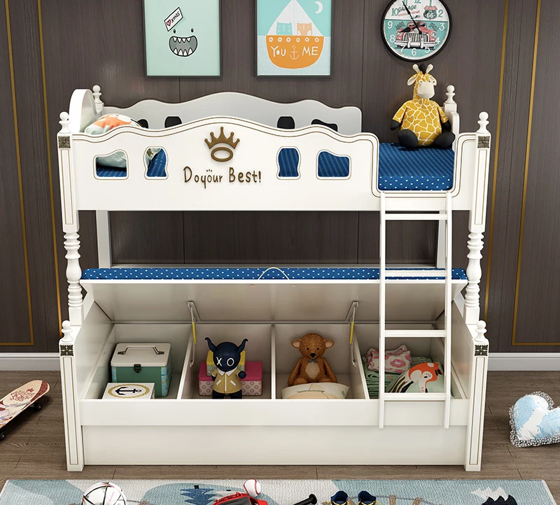 ZC01- New design Fashionable Modern kids furniture cheap bunk beds