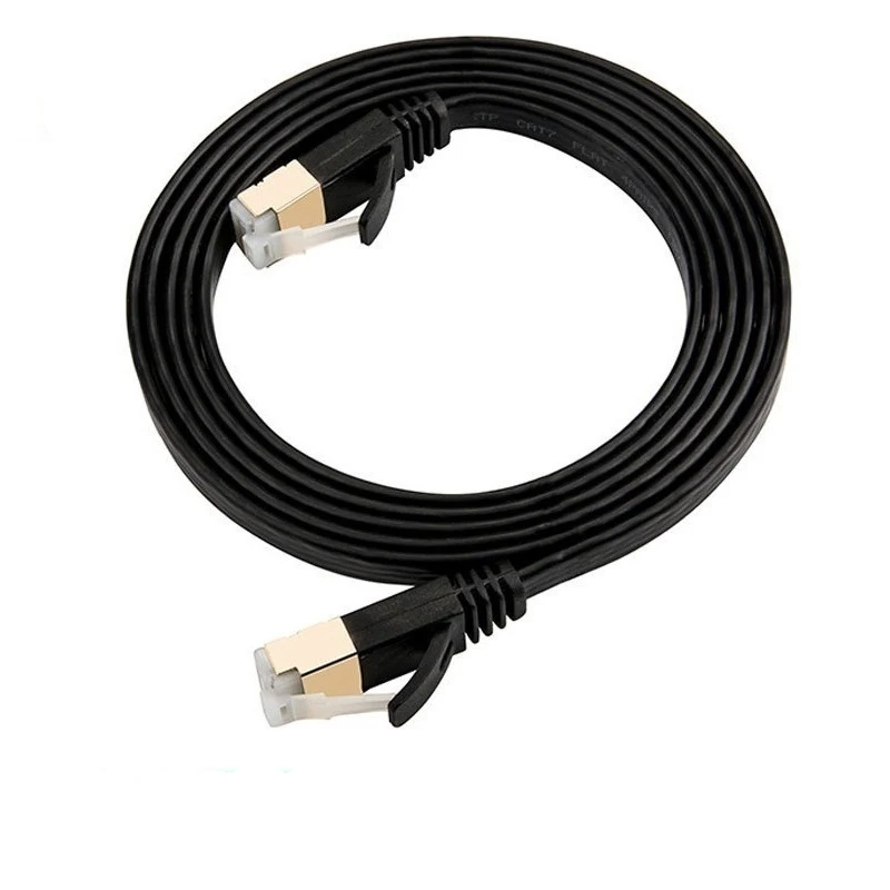 CAT7 SSTP SPTF Network Cable gold plating Ethernet Cable 1M 3M 5M 15Meters 20 Meters 30 Meters 50ft 65FT 98FT PVC Bare Copper