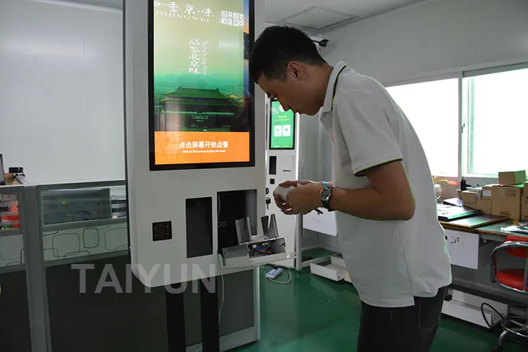 Fast Food Restaurant 27 32 Inch Touch Self Service Order parking payment Kiosk for Payment
