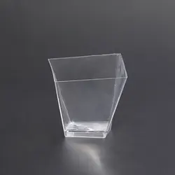 Mini Ps Disposable Custom Unsquare Beverage Tasting Dessert Plastic Cup